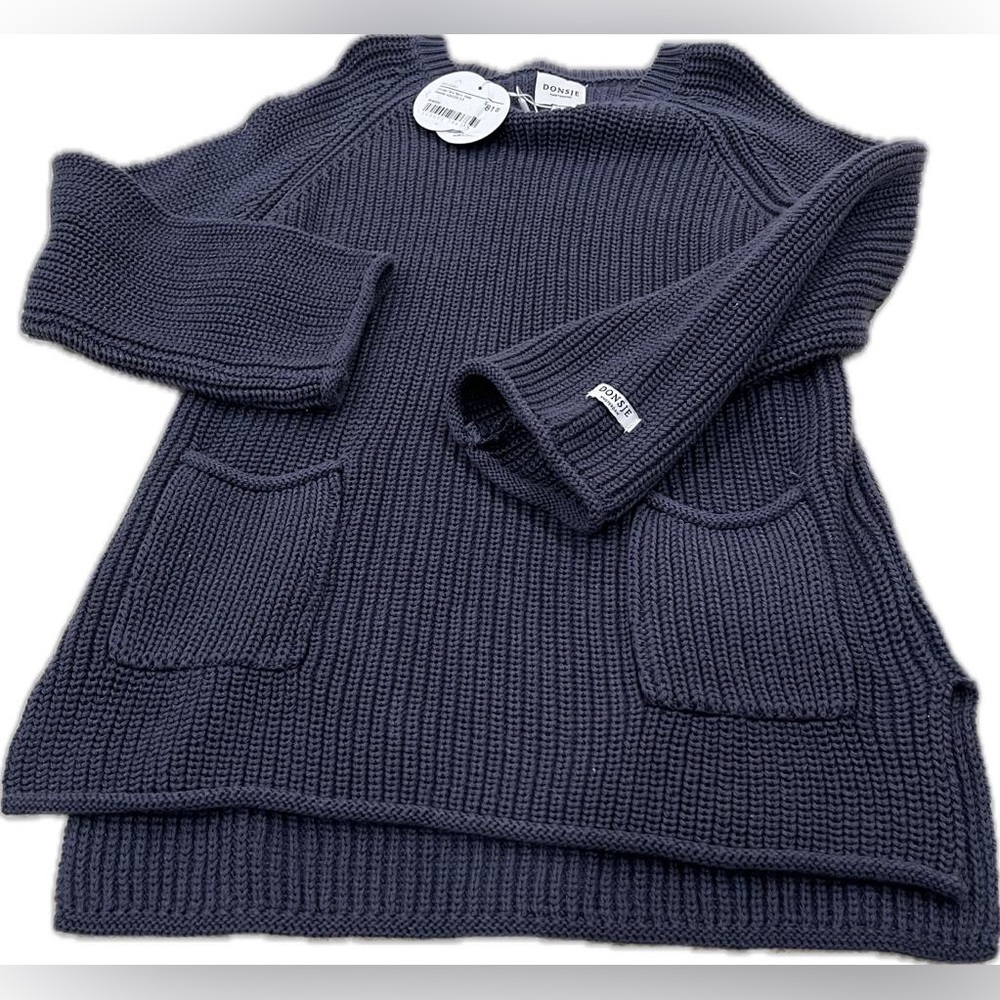 NWT Donsje Blue Knit Sweater - Picture 3 of 4